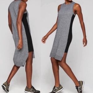 Athleta Size Large High/Low Merino Extra Fine Wool Sleeveless Dress